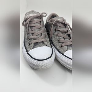 Grey canvas knit Converse